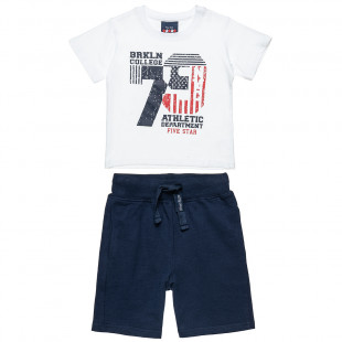 Set Five Star t-shirt with print and shorts (12 months-5 years)