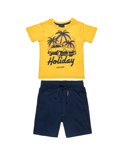 Set Five Star t-shirt with print and shorts (12 months-5 years)