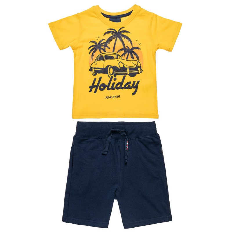 Set Five Star t-shirt with print and shorts (12 months-5 years)