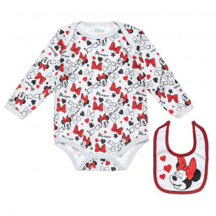Babygrow Disney Minnie Mouse with bib in a box (0-3 months)