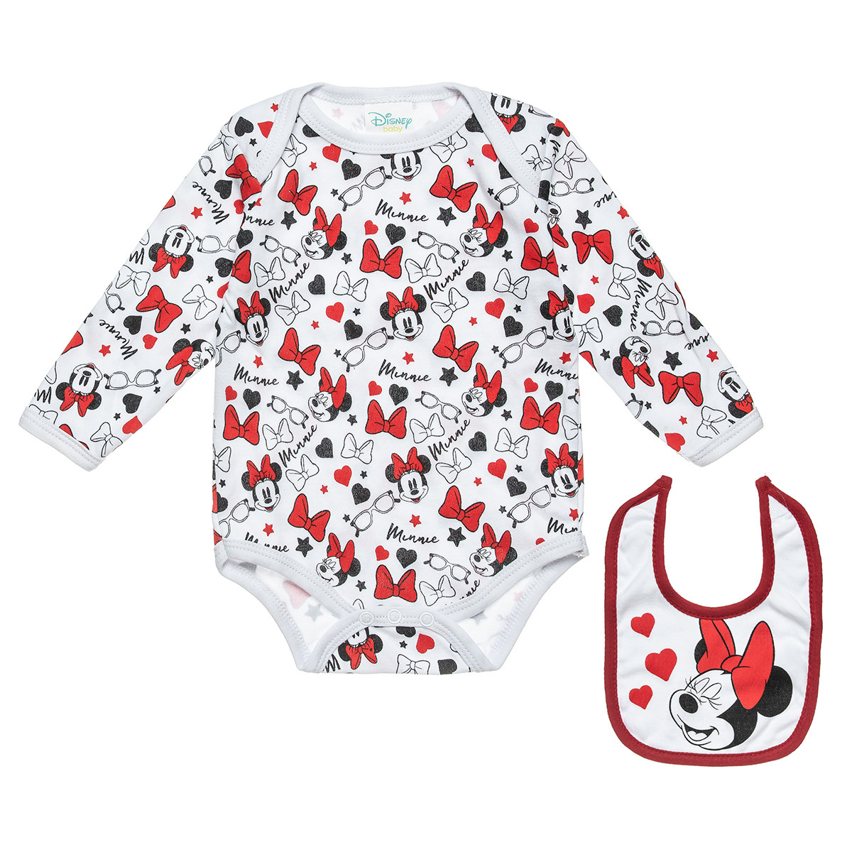 Babygrow Disney Minnie Mouse With Bib In A Box 0 3 Months Alouette Brefika Paidika Royxa Babygrow Disney Minnie Mouse With Bib In A Box 0 3 Months Alouette Brefika Paidika Royxa