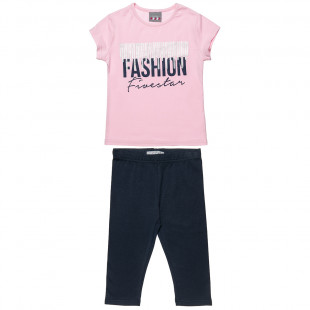 Set Five Star with print Fashion top with leggings (6-16 years)