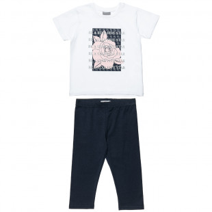 Set Five Star with glitter detail and leggings (6-16 years)