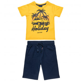 Set Five Star with print Holiday t-shirt with shorts (6-14 years)