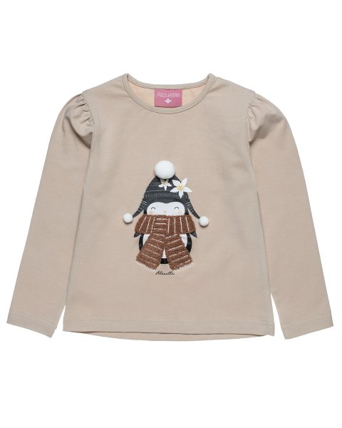 Long sleeve top with pom pon (12 months-5 years)