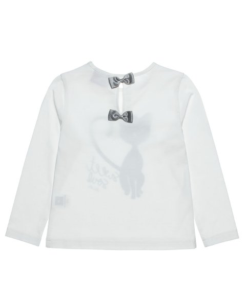 Long sleeve top with strass and glitter (12 months-5 years)