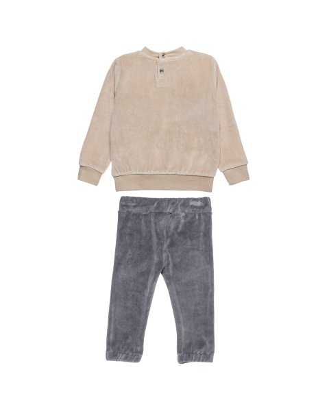 Tracksuit velour Snoopy with embroidery (12 months-8 years)
