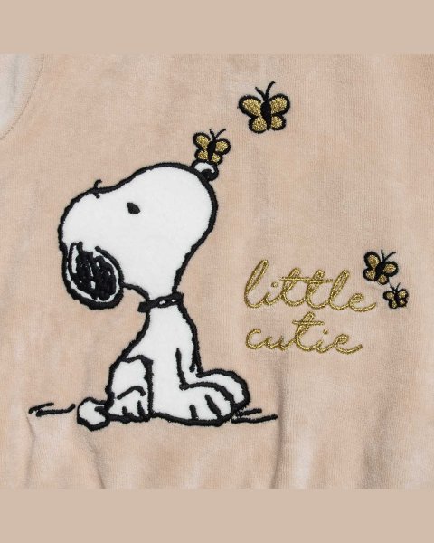Tracksuit velour Snoopy with embroidery (12 months-8 years)