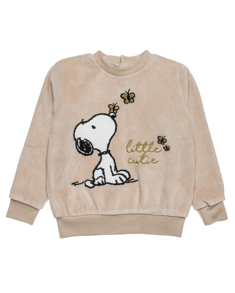 Tracksuit velour Snoopy with embroidery (12 months-8 years)