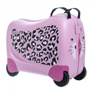 Βαλίτσα Samsonite τρόλεϊ leopard pink