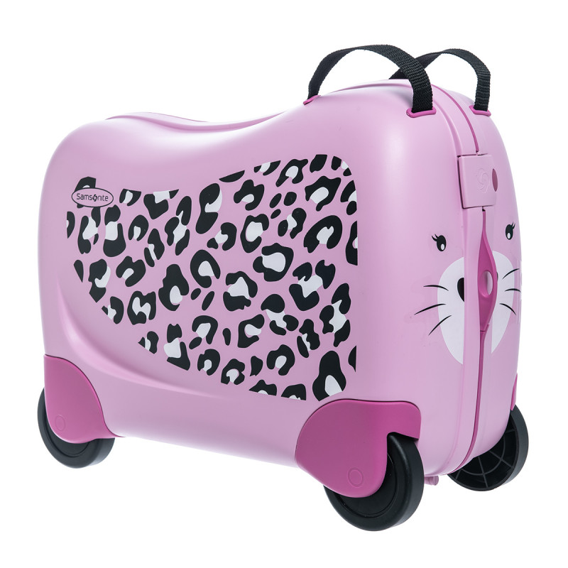 Luggage Samsonite leopard pink