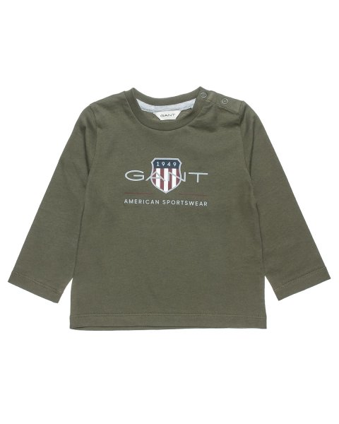 Long sleeve Gant top with print (12-18 months)