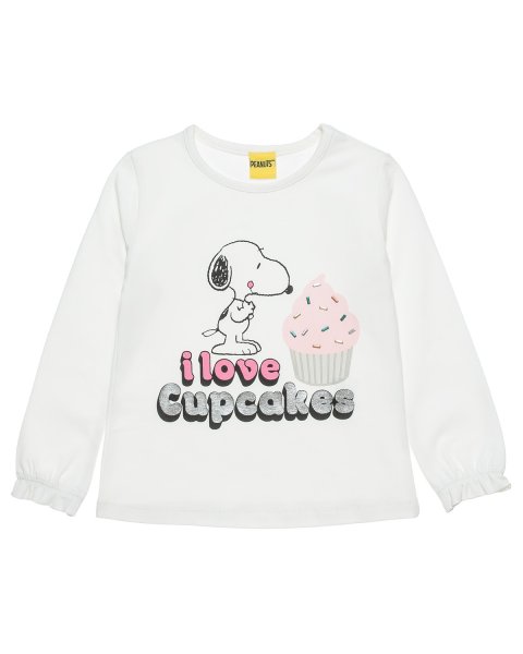 Long sleeve top Snoopy with shiny details (12 months-5 years)