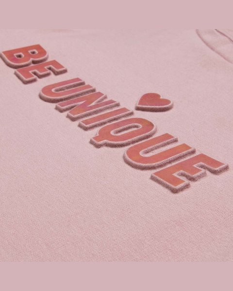 Long sleeve top cotton fleece blend Five Star with embossed letters (6-14 years)