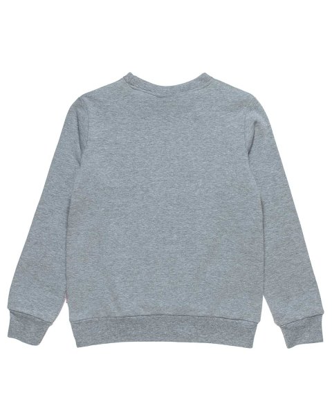 Long sleeve top cotton fleece blend with embossed letters (6-14 years)