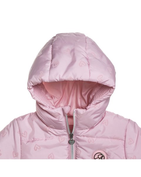 Jacket with heart pattern (12 months-5 years)