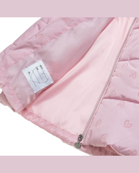 Jacket with heart pattern (12 months-5 years)