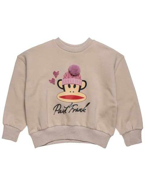 Long sleeve top   cotton fleece blend Paul Frank with pom pon (12 months-5 years)