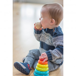 Toy from natural wood "Wobbly stacker"