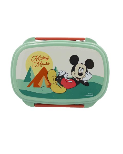 Lunch box Disney Mickey Mouse with fork and spoon