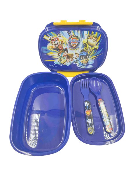 Lunch box Paw Patrol with fork and spoon