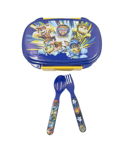 Lunch box Paw Patrol with fork and spoon