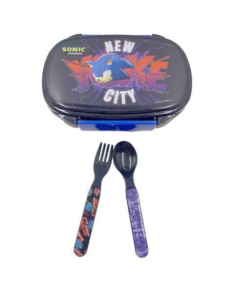 Δοχείου φαγητού Sonic με κουτάλι και πιρούνι