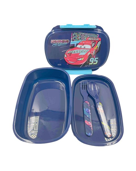 Δοχείου φαγητού Disney Cars με κουτάλι και πιρούνι