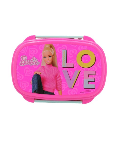 Δοχείου φαγητού Barbie με κουτάλι και πιρούνι
