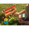 Toy from natural wood "Tool box/Construction set"