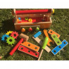 Toy from natural wood "Tool box/Construction set"