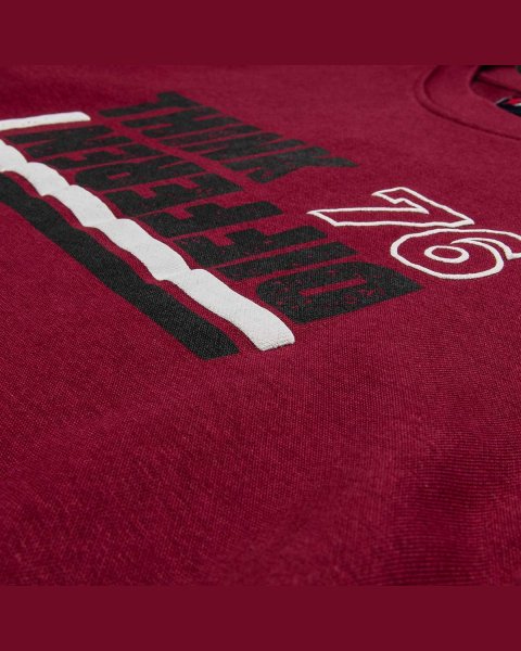 Long sleeve top cotton fleece blend Five Star with embossed print (6-14 years)