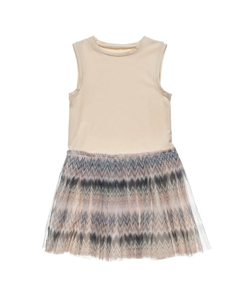 Dress from viscose with glitter details (6-14 years)