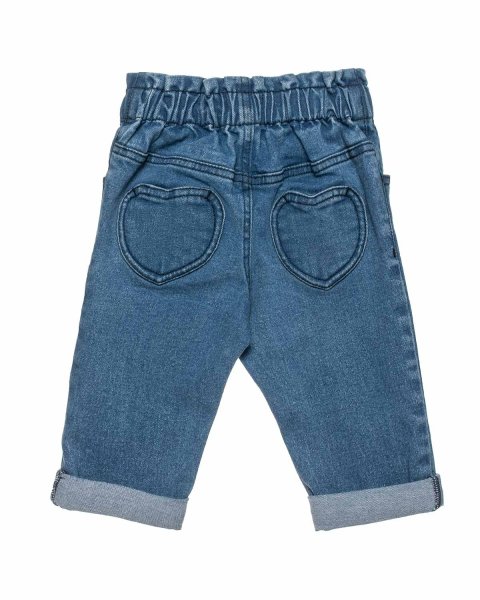 Denim pants with embroidery (12 months-5 years)