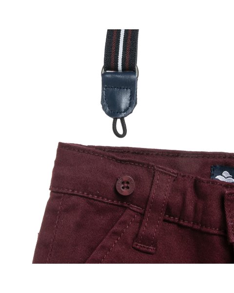 Pants chinos with braces (12 months-5 years)