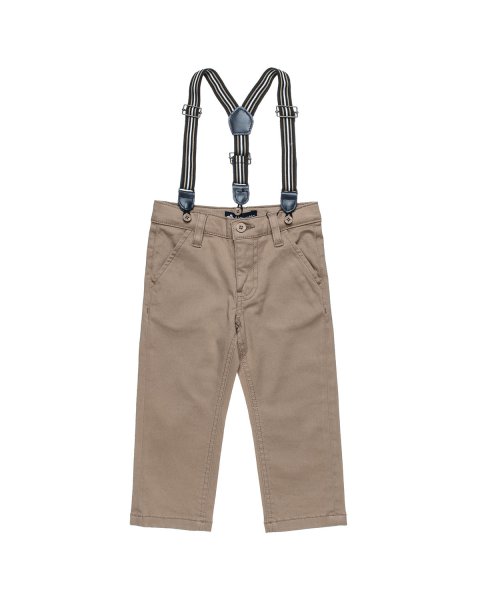 Pants chinos with braces (12 months-5 years)