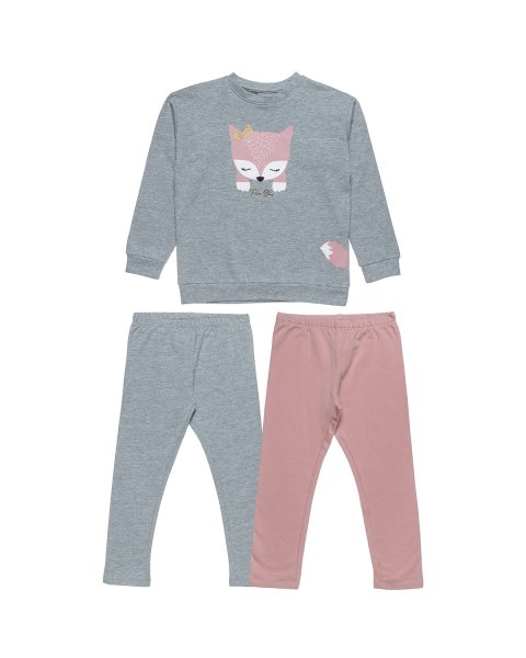 Tracksuit cotton fleece blend Five Star with glitter details (12 months-5 years)