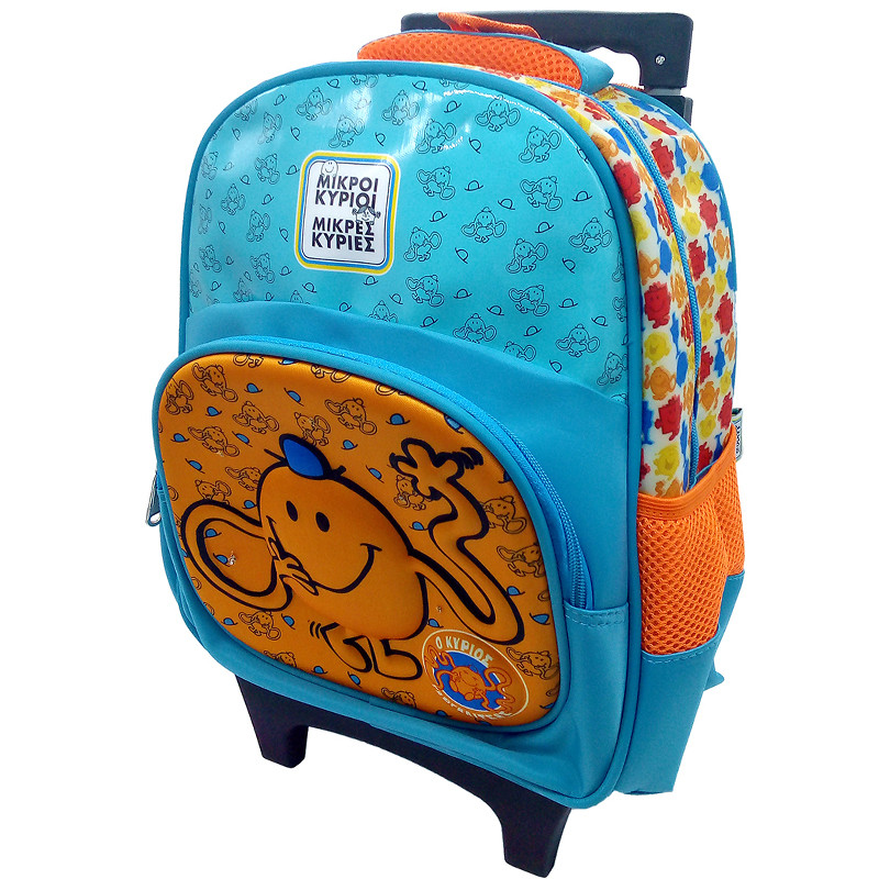 Trolley backpack for kindergarten with lights Mr. Tickle