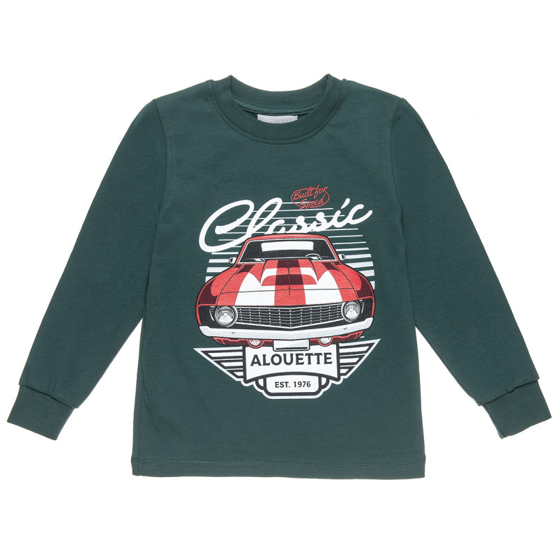 Long sleeve top with car print (18 months-5 years)