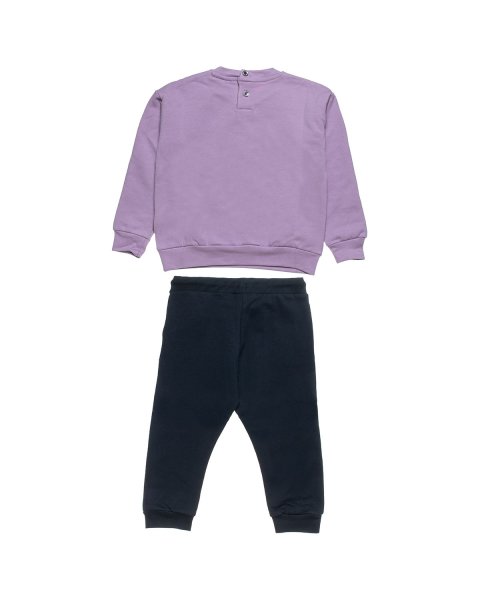 Tracksuit cotton fleece blend Five Star with metallic print (12 months-5 years)