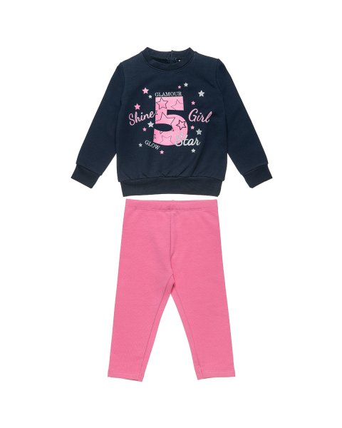 Tracksuit Five Star with print "Shine Girl" (18 months-5 years)