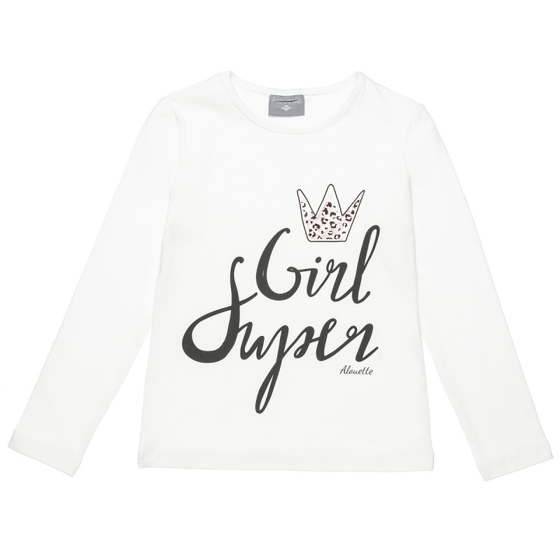 Long sleeve top with foil detail (6-16 years)