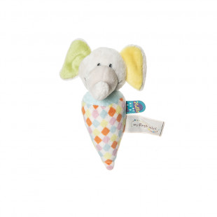 Soft baby rattle baby elephant (3+ months)