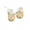 Gift Set plush toy lion and baby booties with rattle (0+ months)