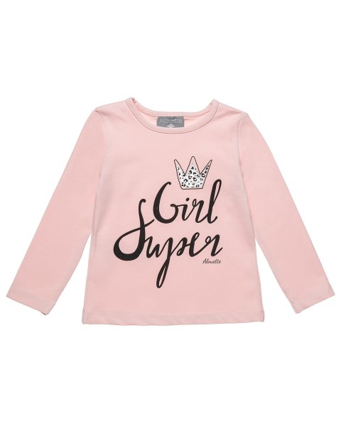 Long sleeve top with glitter detail (12 months-5 years)