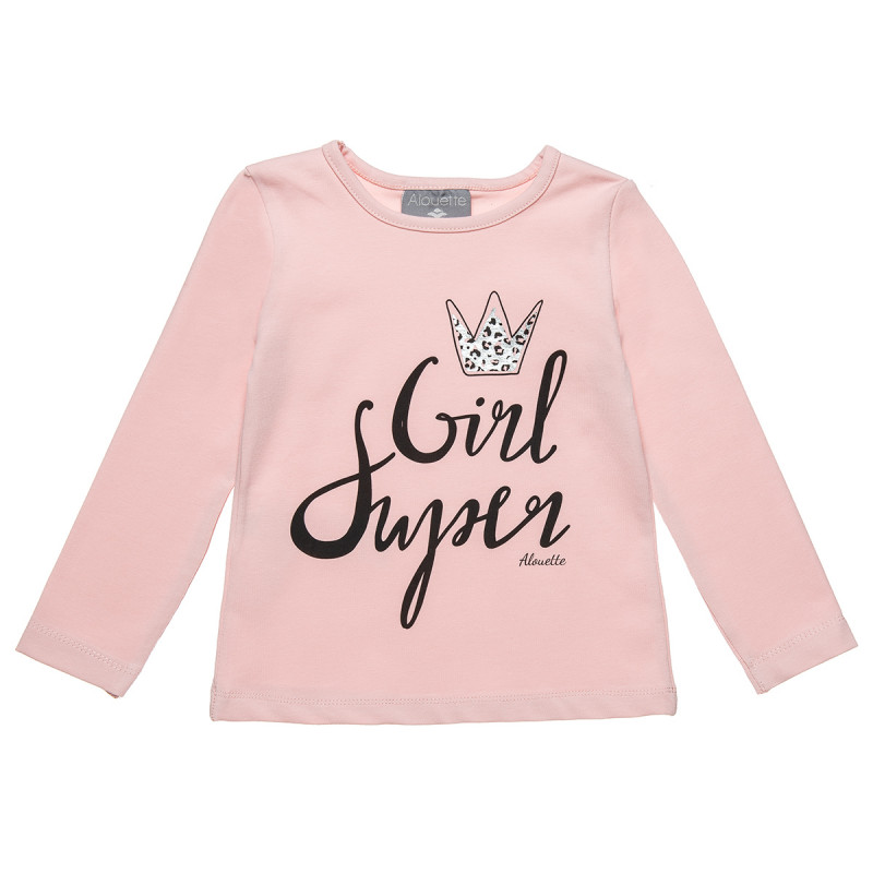 Long sleeve top with glitter detail (12 months-5 years)