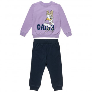 Σετ Disney Daisy Duck μπλούζα με glitter και παντελόνι (12 μηνών-5 ετών)