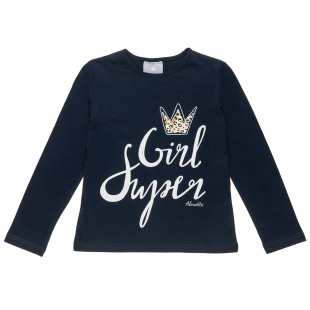 Long sleeve top with foil detail (6-16 years)