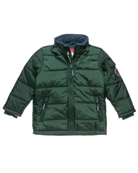 Jacket with detachable hood and fleece lining (12 μηνών-5 ετών)