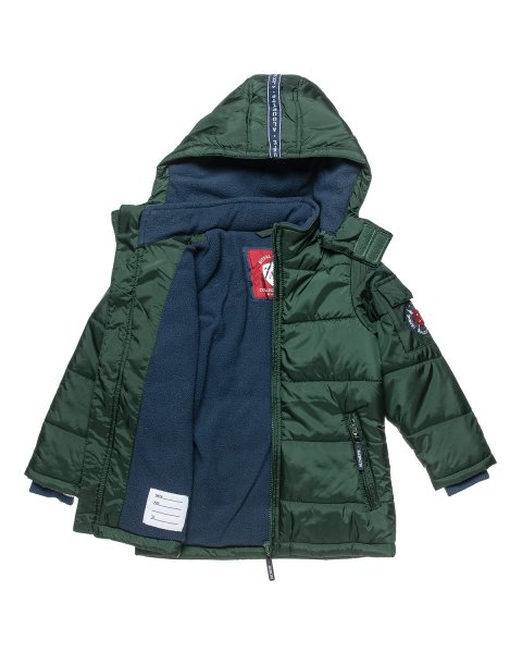 Jacket with detachable hood and fleece lining (12 μηνών-5 ετών)
